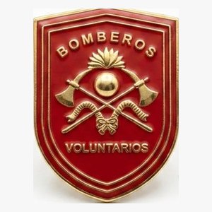 Chapa de pecho Bomberos Voluntarios — Multifuerzas Ponasso